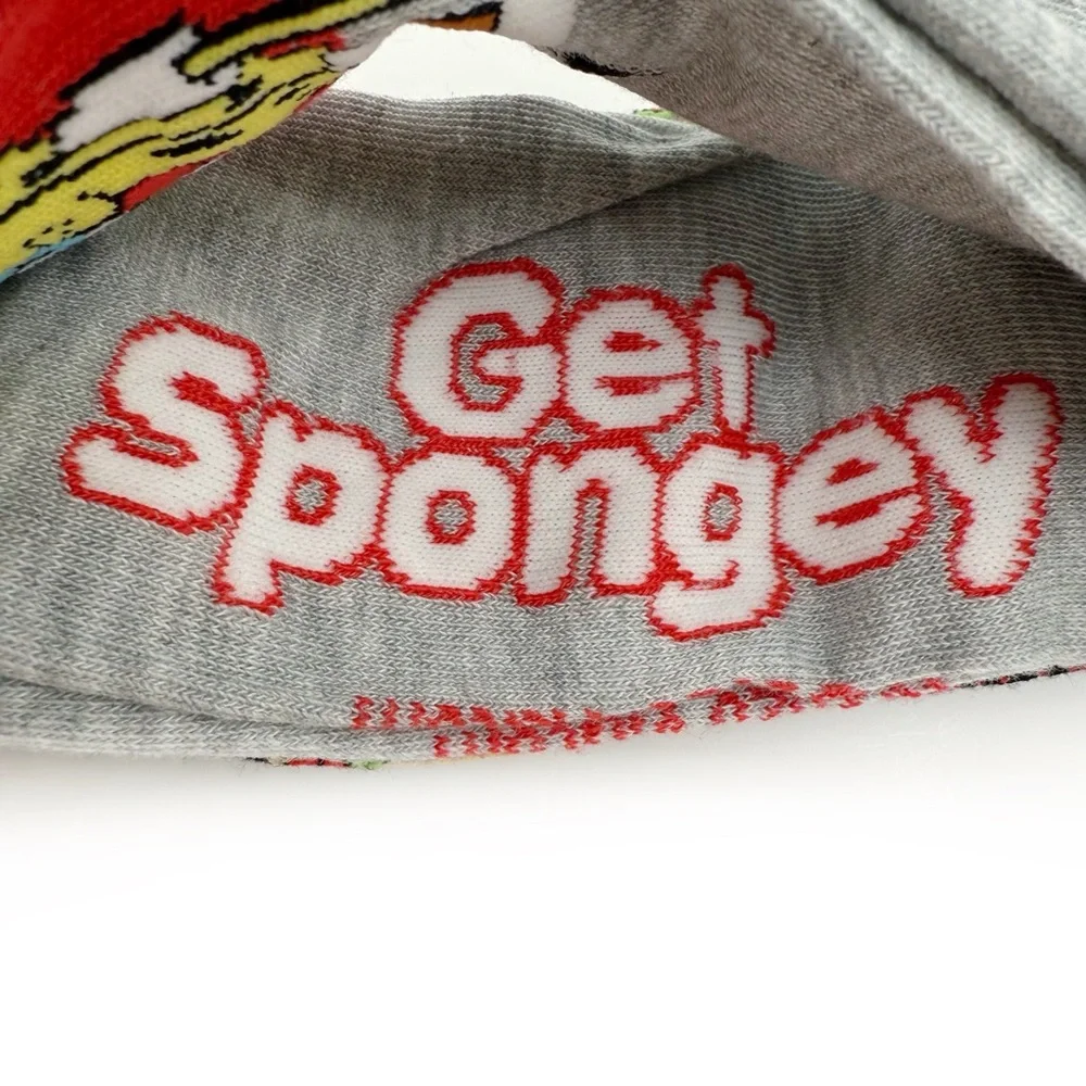 SpongeBob Crew Socks Mens Womens Mr. Krabs Krabby Patties Nickelodeon Y2K Gift